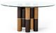 VIG Furniture Modrest Greta Clear/Walnut Dining Table-0