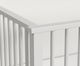 Elements International Wyller White Crib with Guard Rail-4
