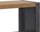 Elements International Breckenridge Black/Light Oak Sofa Table-2