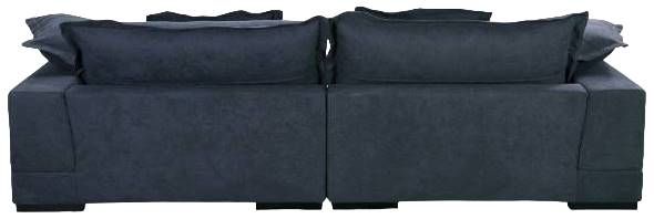 Moe's Home Collection Daydream 2-Piece Slate Blue L-Shaped Sectional Sofa and Chaise-3