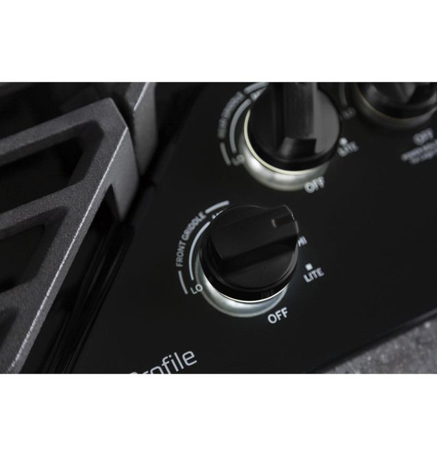 GE Profile™ 36" Black  Gas Cooktop-1