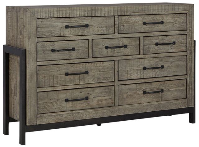 Signature Design by Ashley® Brennagan Gray Dresser and Mirror-2