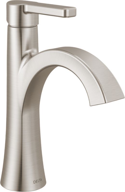 Delta Lineax™ Stainless Single Handle Bathroom Faucet with Drain-0
