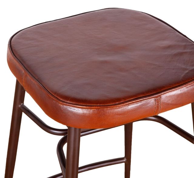 Home Trends & Design Wellington Rustic Brown Bar Stool-3