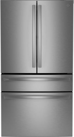 GE Profile™ 36 in. 23.2 Cu. Ft. Fingerprint Resistant Stainless Counter Depth French Door Refrigerator