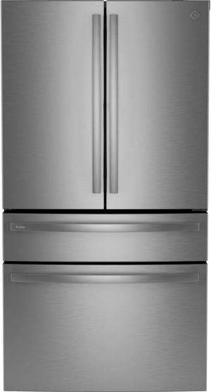GE Profile™ 36 in. 23.2 Cu. Ft. Fingerprint Resistant Stainless Counter Depth French Door Refrigerator