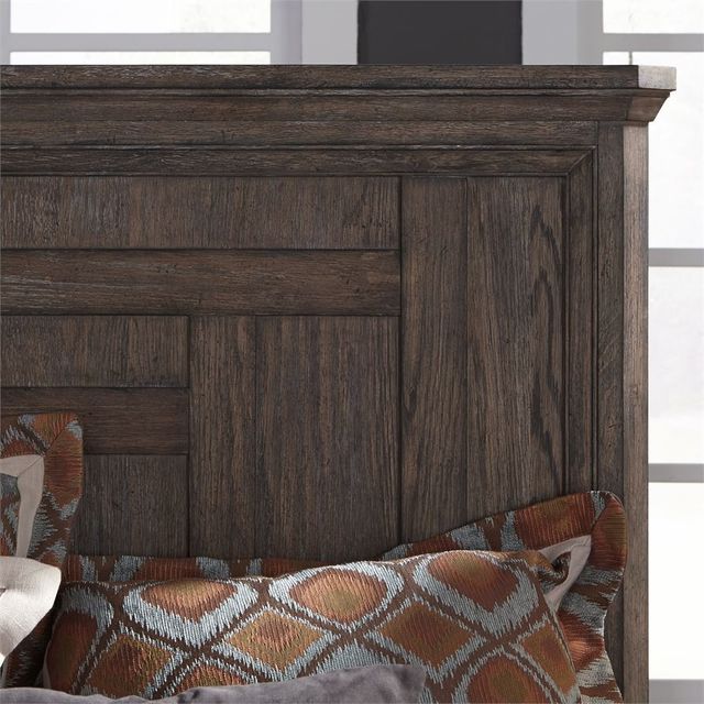 Liberty Furniture Artisan Prairie Gray Dusty Wax King Panel Headboard-4