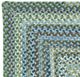 Capel Rugs Homecoming Sky Blue 27" x 9' Concentric Rectangle Runner Rug-1