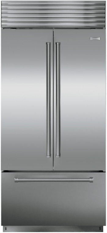 Sub-Zero® 21.0 Cu. Ft. Stainless Steel Built In French Door Refrigerator-0