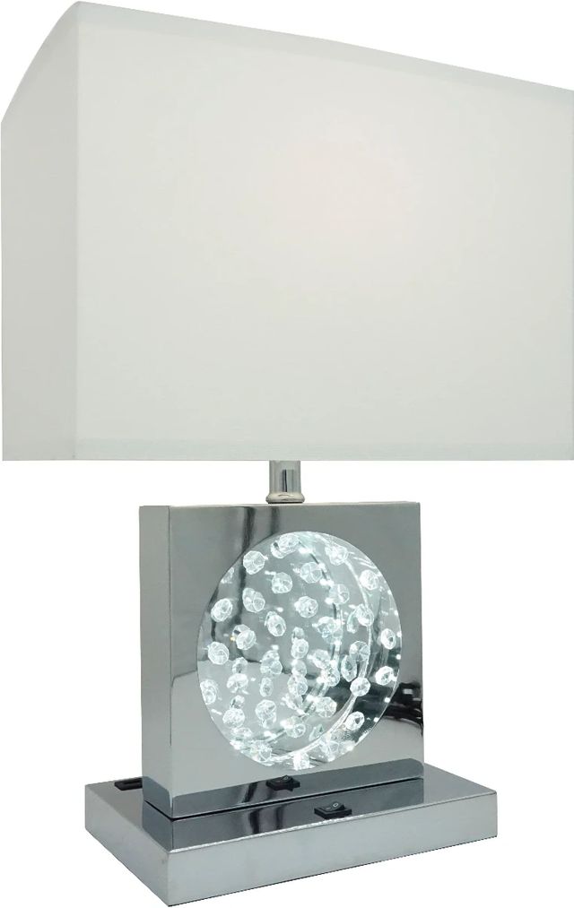 Crown Mark Chrome 22" Table Lamp-0