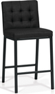 Korson Furniture Olin Set of 2 Black Tufted Counter Stools-0