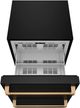 Thor Kitchen Gordon Ramsay Collection 3.4 Cu. Ft. Anti-Fingerprint Black Under the Counter Freezer Drawer with Bronze Handle-1