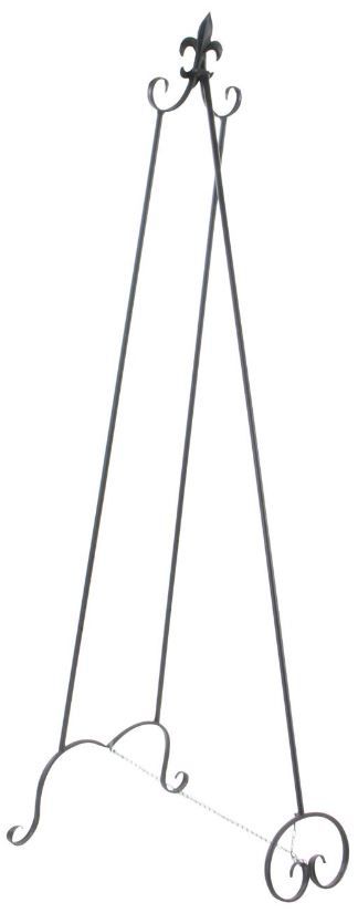 Deco Marche Black Scroll Extra Large Display Easel with Chain-2