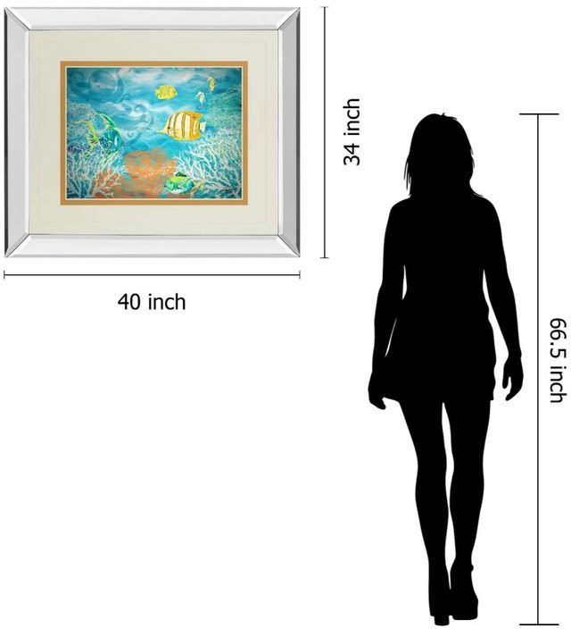 Classy Art Under the Sea by Julie Derice Mirror Framed Wall Art-2