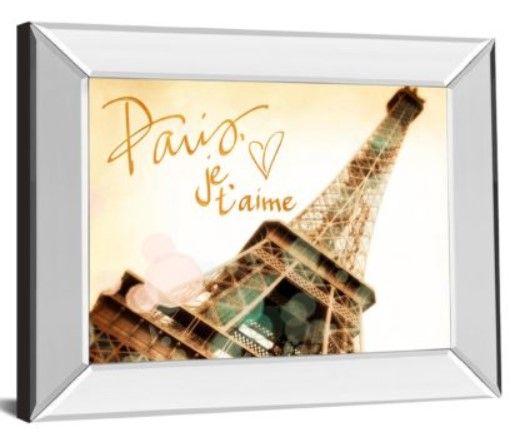 Classy Art Paris, J’taime by Emily Navas Mirror Framed Wall Art-1