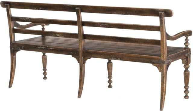 Hooker® Furniture Hill Country Helotes Timeworn Saddle Brown Dining Bench-2