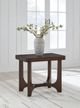Signature Design by Ashley® Korestone Dark Brown Rectangular End Table-4