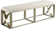 American Drew® Lenox Brassy Champagne/Lennox Cream Upholstered Bench-0