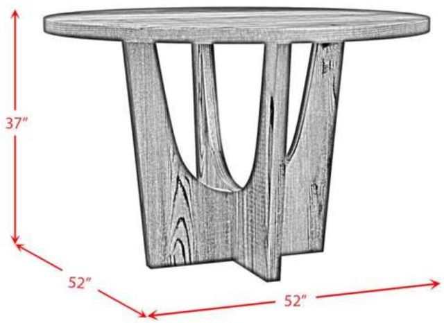 Elements International Oregon Black Counter Table-2