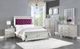 ACME Furniture Varian Burgundy/Silver Twin Panel Bed-1