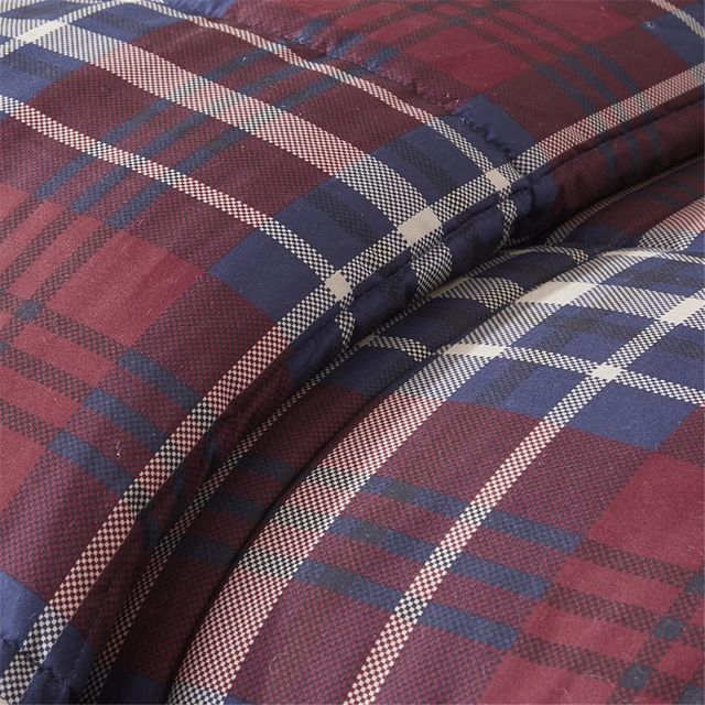 Olliix by Madison Park Essentials Bernard Red Full/Queen 3M Scotchgard Down Alternative Comforter Mini Set-2
