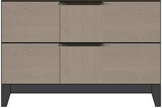 Country View Woodworking Customizable American Modern 5-Drawer Solid Wood Chest-1
