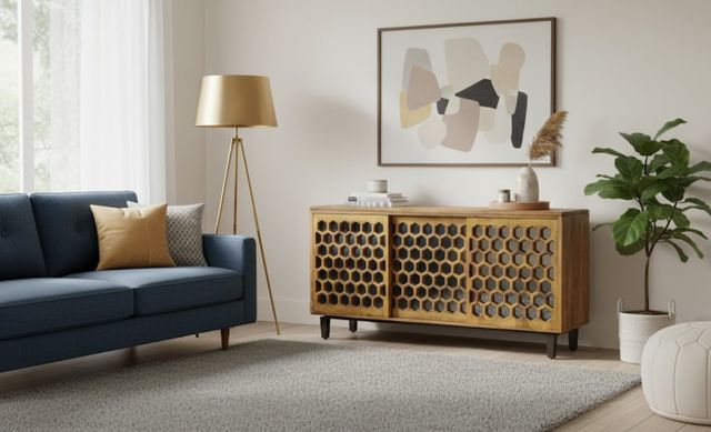 Crestview Collection Bengal Manor Brown Sideboard-1