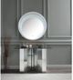 ACME Furniture Nysa Glass Top Console Table with Mirrored Base-1