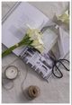 A & B Home White Faux Camellia Bush-4