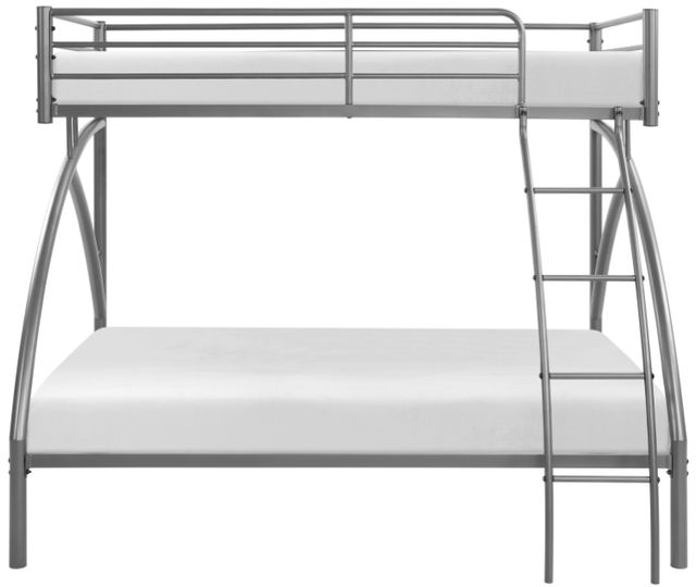 Homelegance® Bailey Gray Youth Twin Over Full Bunk Bed-1