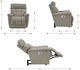 La-Z-Boy® Fulton Charcoal Power Wall Recliner with Headrest and Lumbar-2