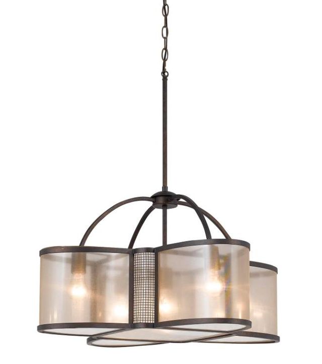 Cal® Lighting & Accessories Dixon 5-Light Copper Chandelier-0