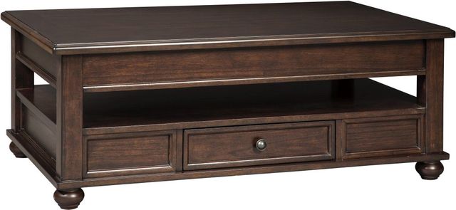 Signature Design by Ashley® Barilanni Dark Brown Lift Top Coffee Table-0