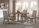 Furniture of America® Everett 5-Piece Rustic Brown Round Table Dining Set-0