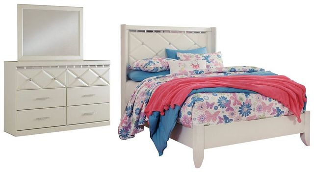 Signature Design by Ashley® Dreamur 3-Piece Champagne Twin Panel Bed Set-0