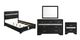 Coaster® Miranda 4-Piece Black Eastern King Bedroom Set-0