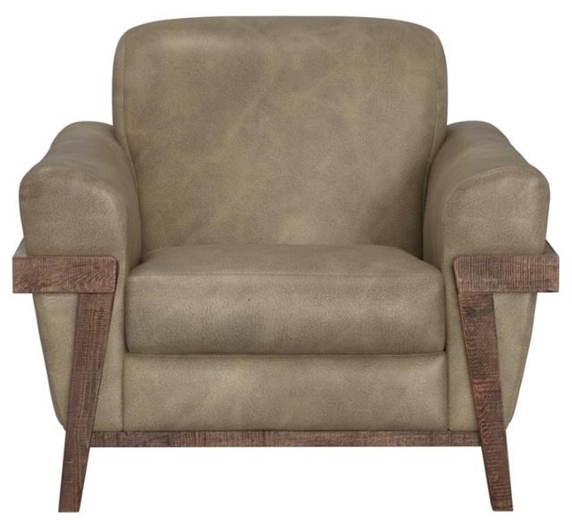 International Furniture Direct Loft Gray/Brown Accent Chair-1