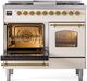 Ilve® Nostalgie II Series 40" Antique White Pro Style Dual Fuel Range-2