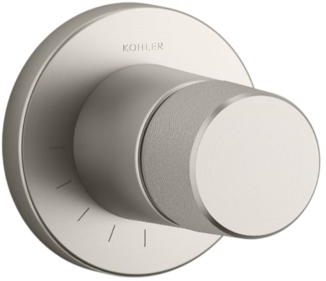 KOHLER® Components® MasterShower® Vibrant Brushed Nickel Volume Control Valve Trim with Oyl Handle-0