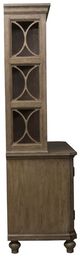 Liberty Furniture Simply Elegant Heathered Taupe Credenza and Hutch Set-3