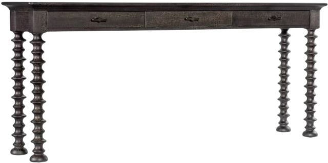 Hooker® Furniture Big Sky Charred Timber Turned Leg Sofa Table-0