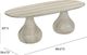 TOV Furniture Smooch Travertine 87" Concrete Indoor/Outdoor Dining Table-2