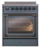 Ilve® Nostalgie II Noblesse 30'' Blue Gray Pro Style Induction Range with Burnished Trim-1