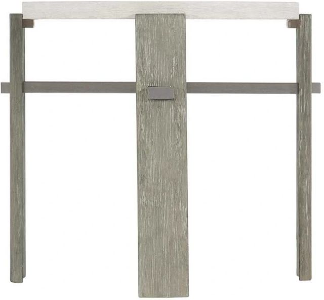 Bernhardt Foundations Linen Side Table with Light Shale Base-1