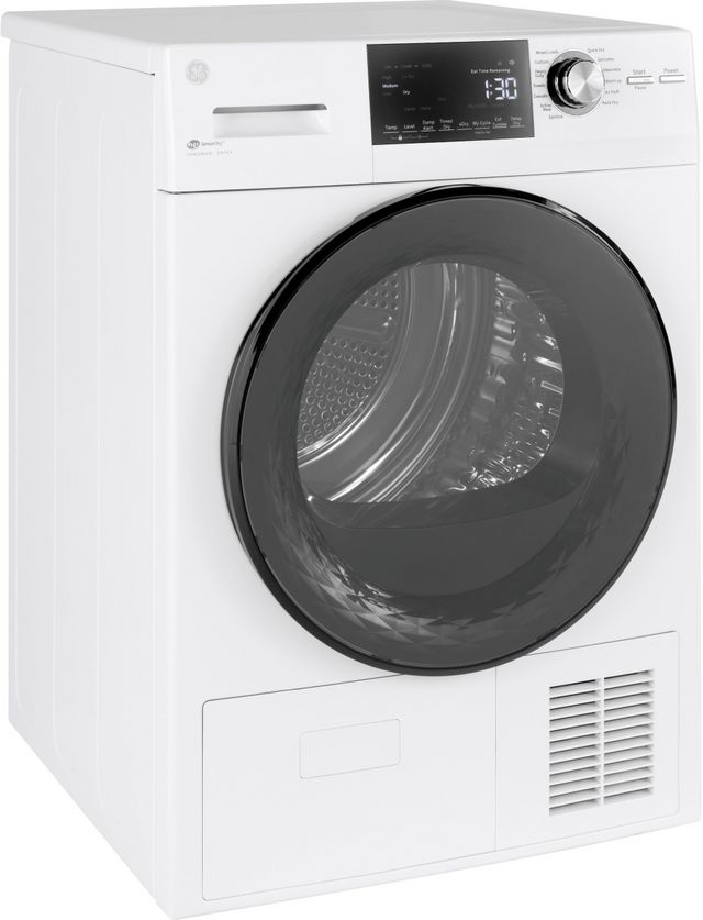 GE® 4.1 Cu. Ft. White Front Load Ventless Electric Dryer-1