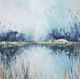 StyleCraft Lake Views Blue/Gray/White Wall Art-1