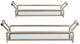 A & B Home Rahim 2-Piece Antique Gold/Clear Decorative Tray Set-0