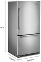 Maytag® 33" 22.1 Cu. Ft. Fingerprint Resistant Stainless Steel Bottom Freezer Refrigerator-2