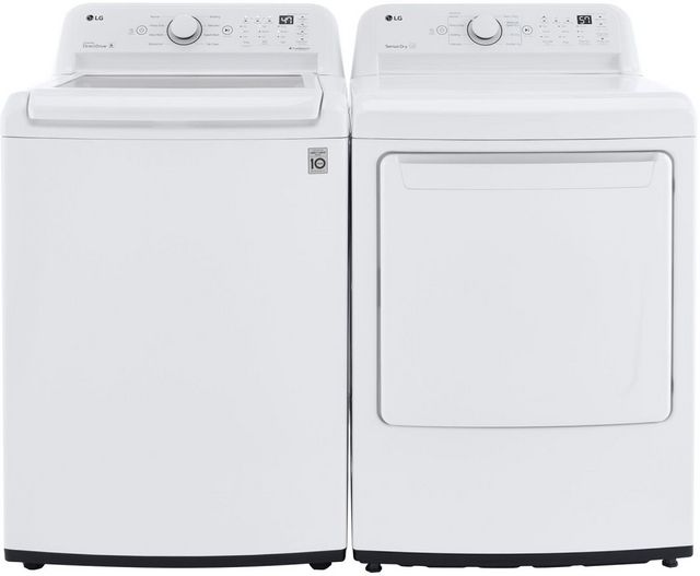 LG White Laundry Pair-0