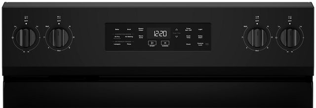 Whirlpool® 30" Black Freestanding Electric Range with Air Cooking Technology and Steam Clean-1